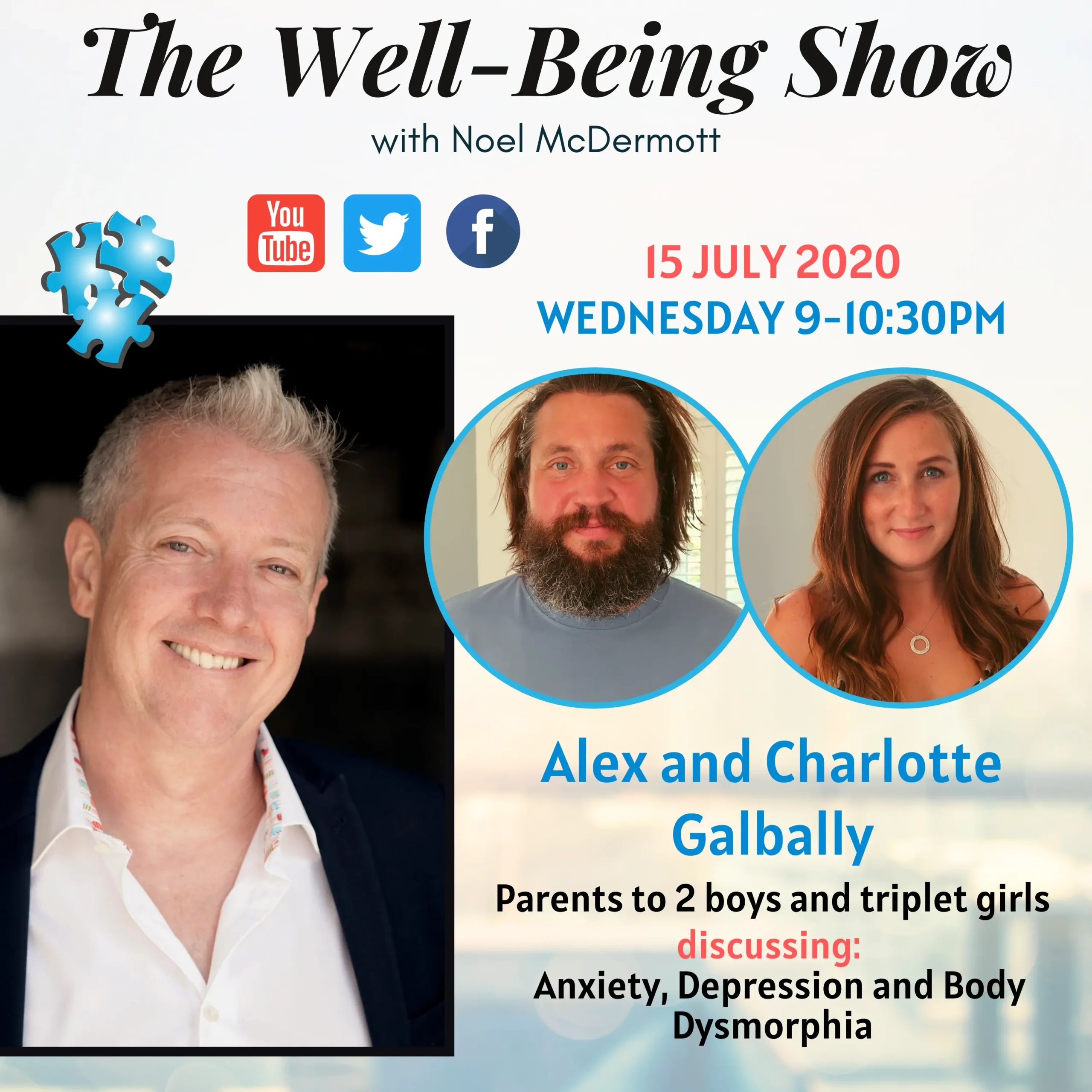 Noel Mcdermott and guests Alex and Charlotte Galbally
