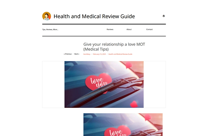 Give your relationship a love MOT (Medical Tips)