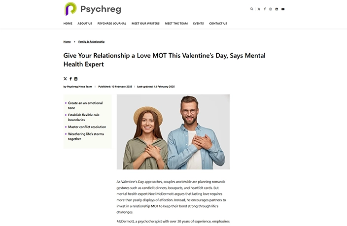 Give Your Relationship a Love MOT This Valentine’s Day, Says Mental Health Expert