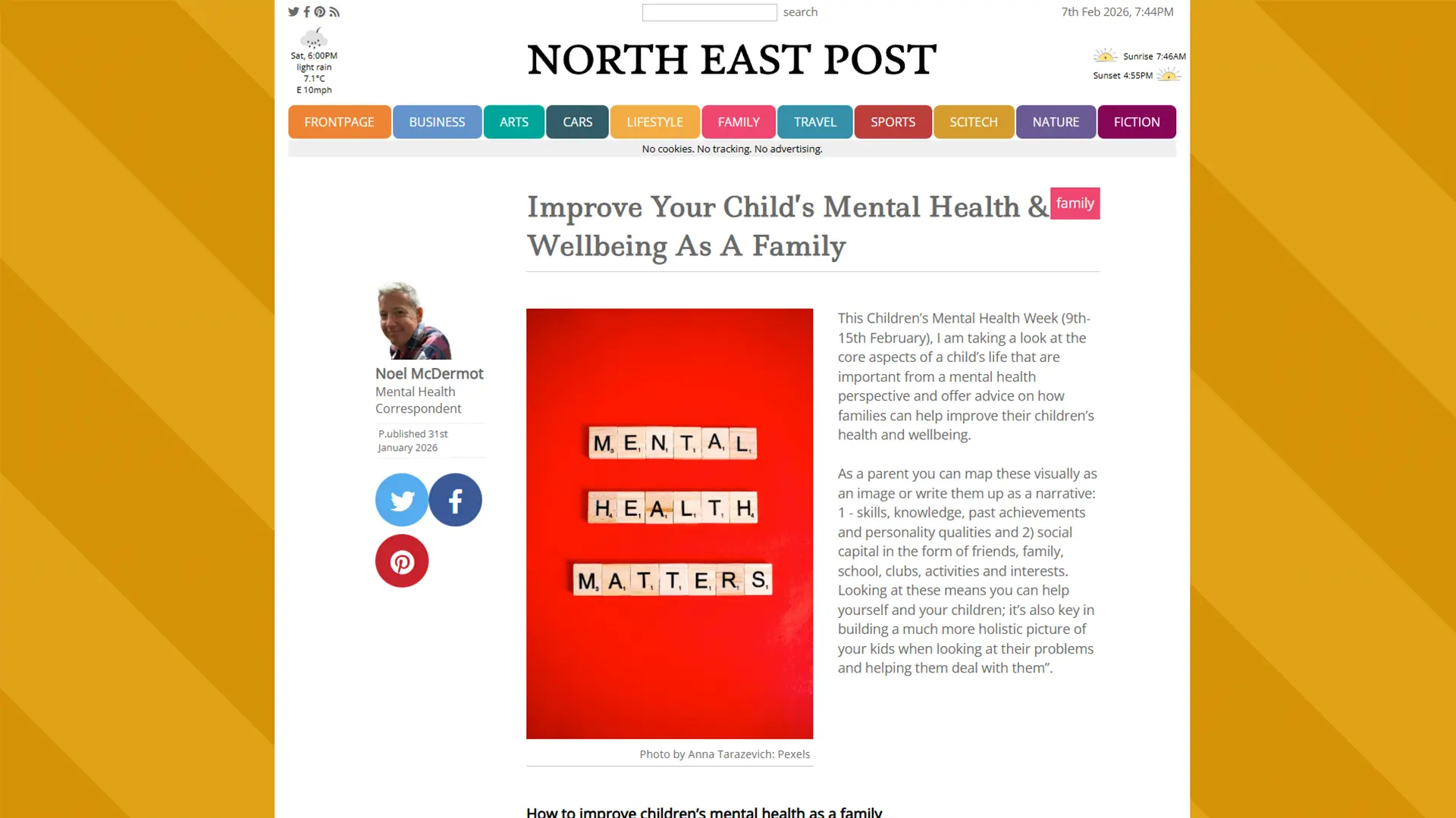 northeastpost.co.uk - Improve Your Child’s Mental Health & Wellbeing As A Family
