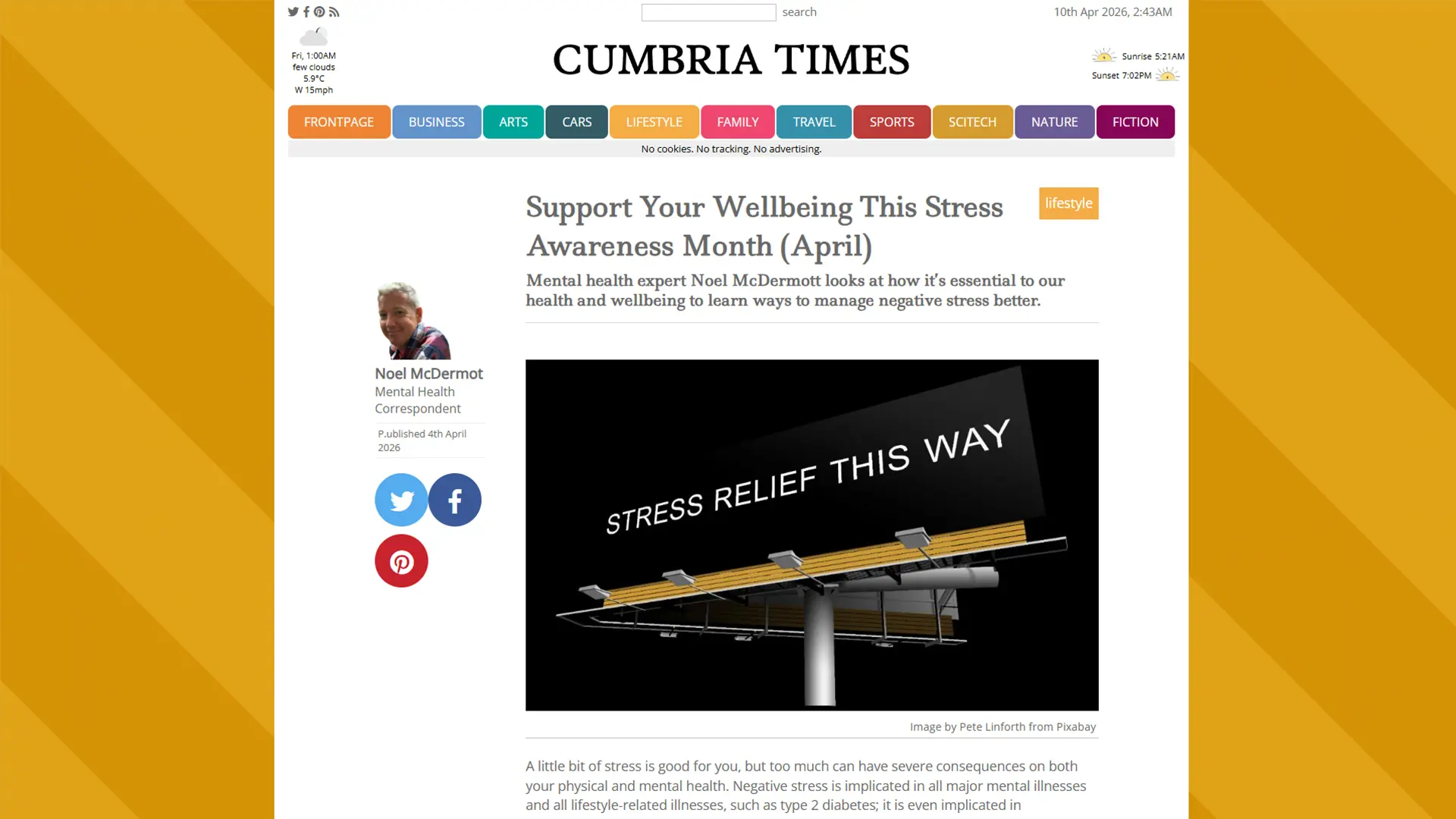 Support Your Wellbeing This Stress Awareness Month (April)