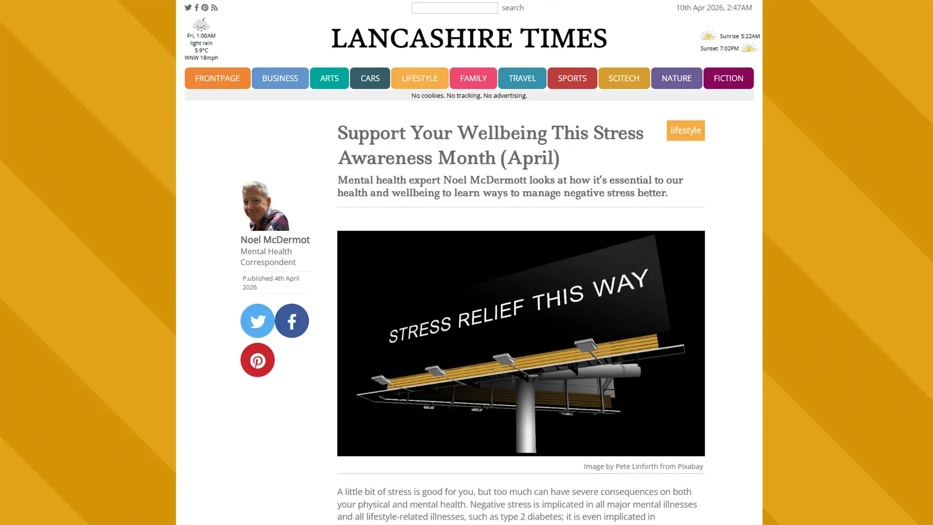 Support Your Wellbeing This Stress Awareness Month (April)
