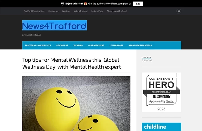 Top tips for Mental Wellness this ‘Global Wellness Day’ with Mental Health expert
